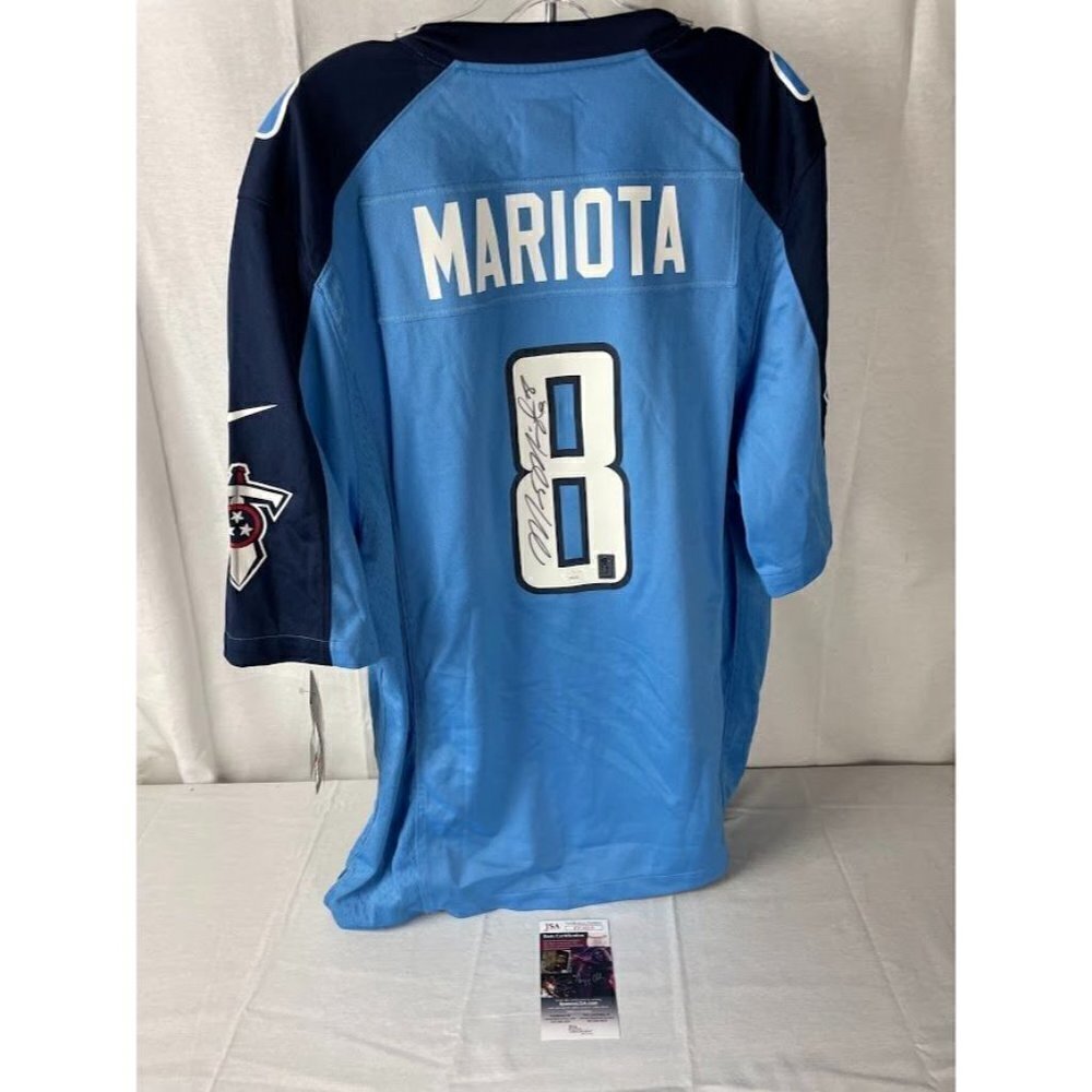 Marcus Mariota signed autographed Tennessee Titans Nike NFL jersey JSA #PP78519